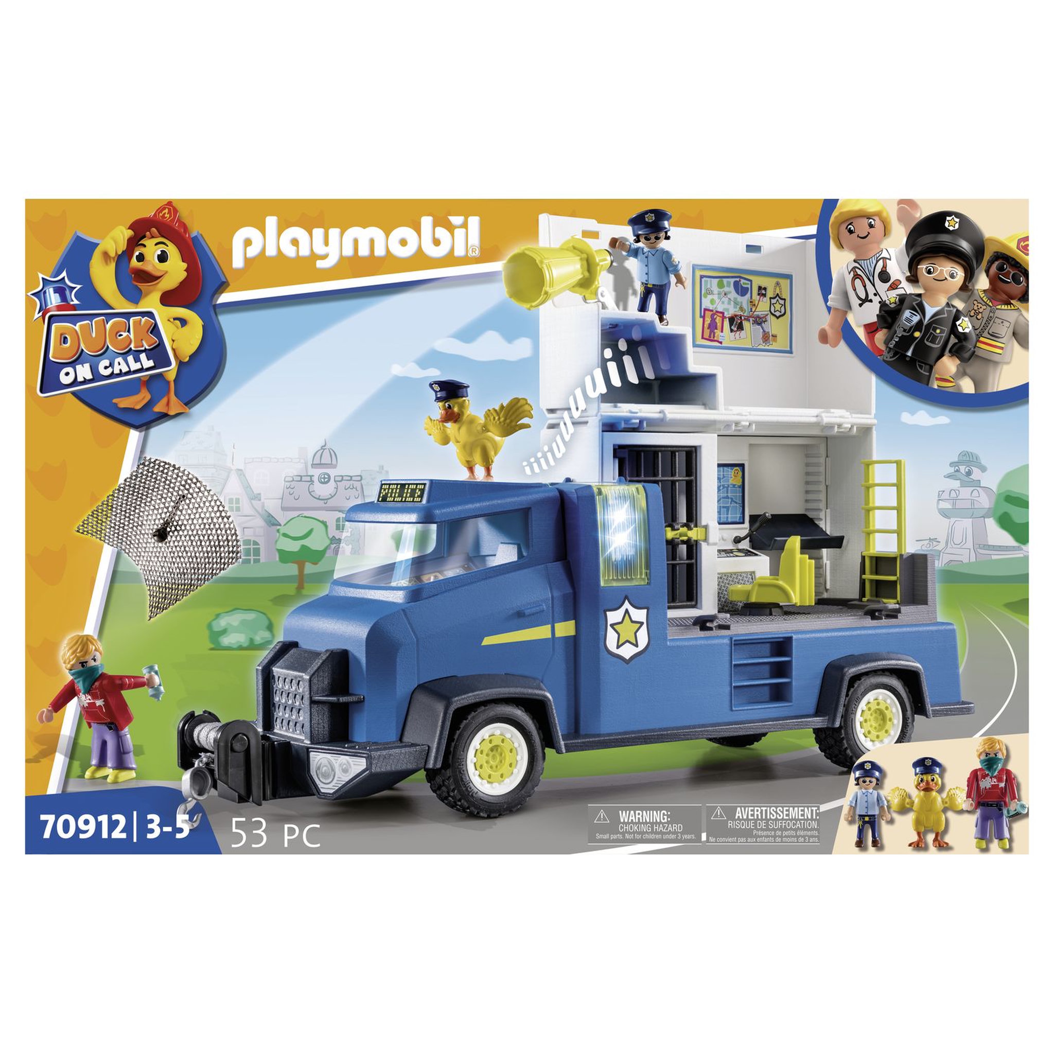 Voir la diapositive 2 : PLAYMOBIL 70912 - Duck on Call - Fourgon de police