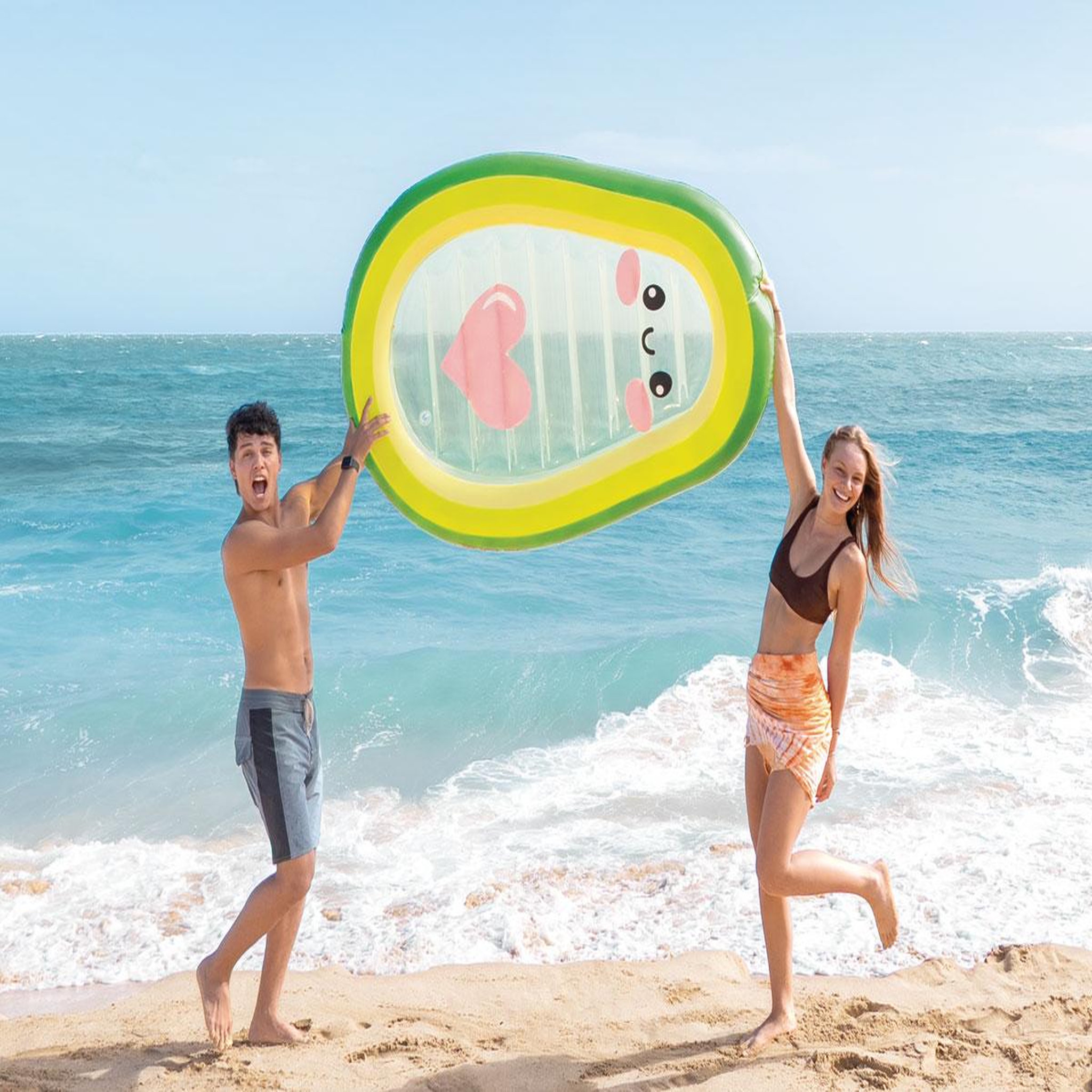 Voir la diapositive 2 : INTEX Matelas de piscine avocado - intex