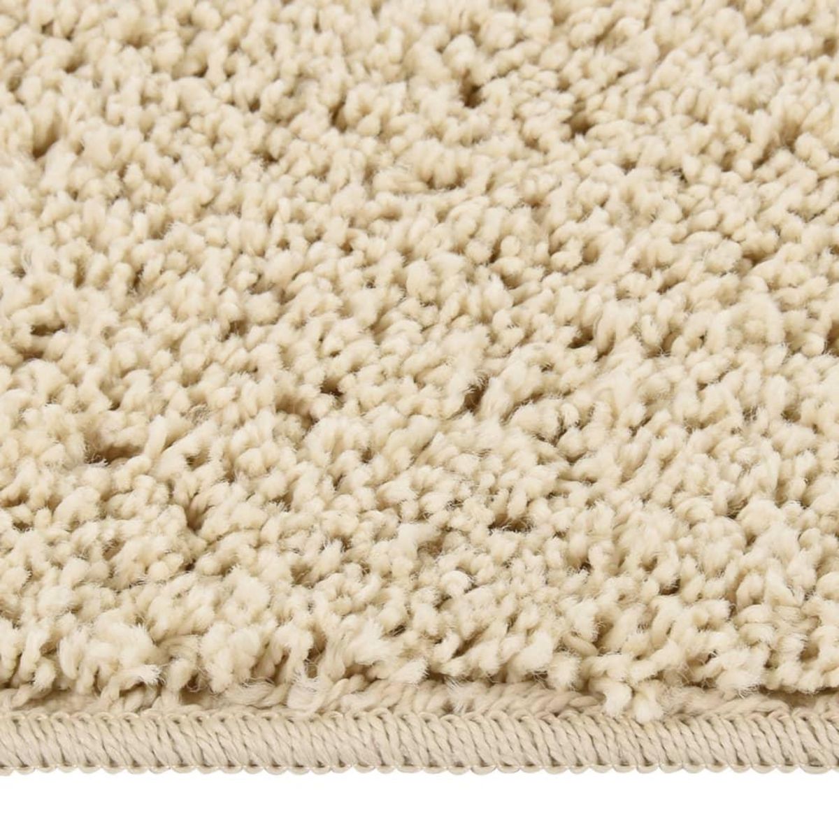 VIDAXL Tapis shaggy antiderapant Creme 120x170 cm