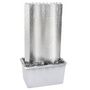 Voir la diapositive 4 : VIDAXL Fontaine de jardin Argente 60,2x37x122,1 cm Acier inoxydable