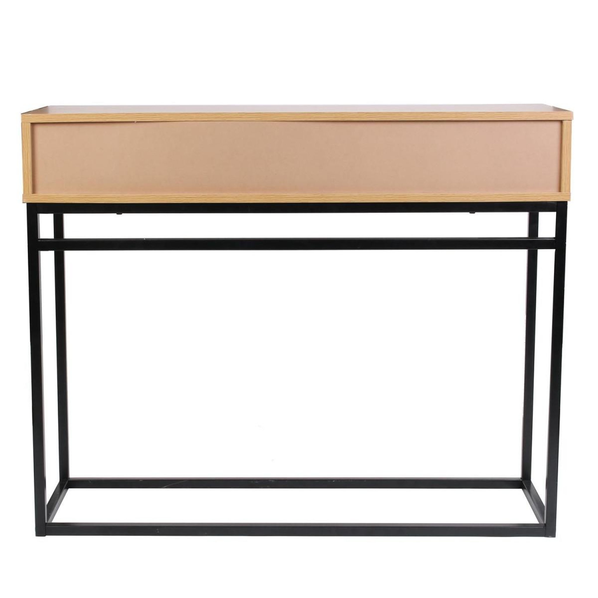 Voir la diapositive 4 : The Home Deco Factory Console 2 tiroirs design  abbott  100cm naturel
