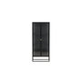 Voir la diapositive 2 : Paris Prix Vitrine 2 Portes Design  Garis  160cm Noir
