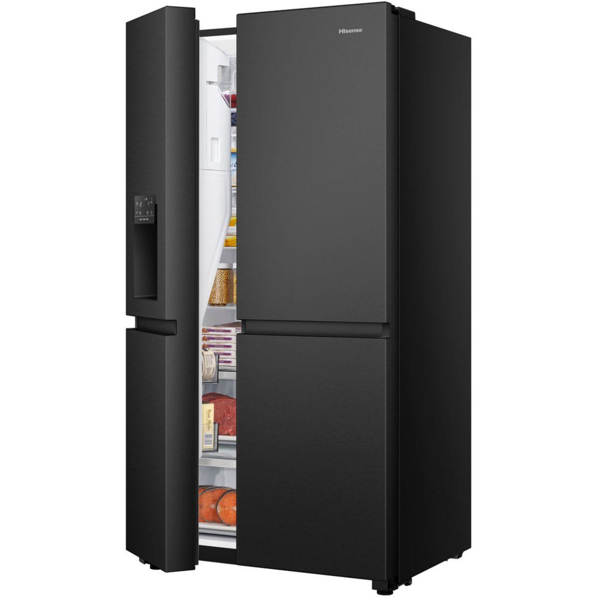 Voir la diapositive 4 : Hisense Réfrigérateur américain rs818n4ifd