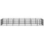 Voir la diapositive 3 : VIDAXL Chenil d'exterieur pour chiens Acier 13,14 m²