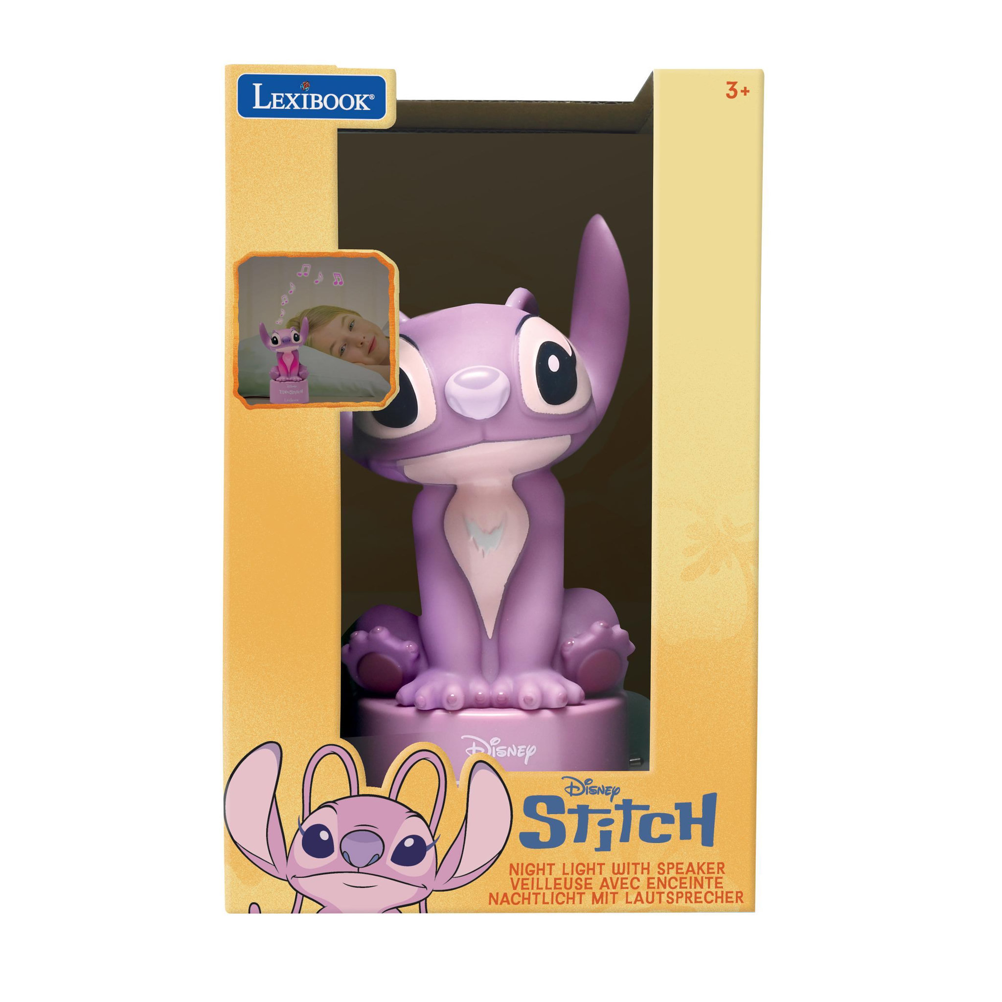 Voir la diapositive 3 : Lexibook Enceinte veilleuse Stitch Angel