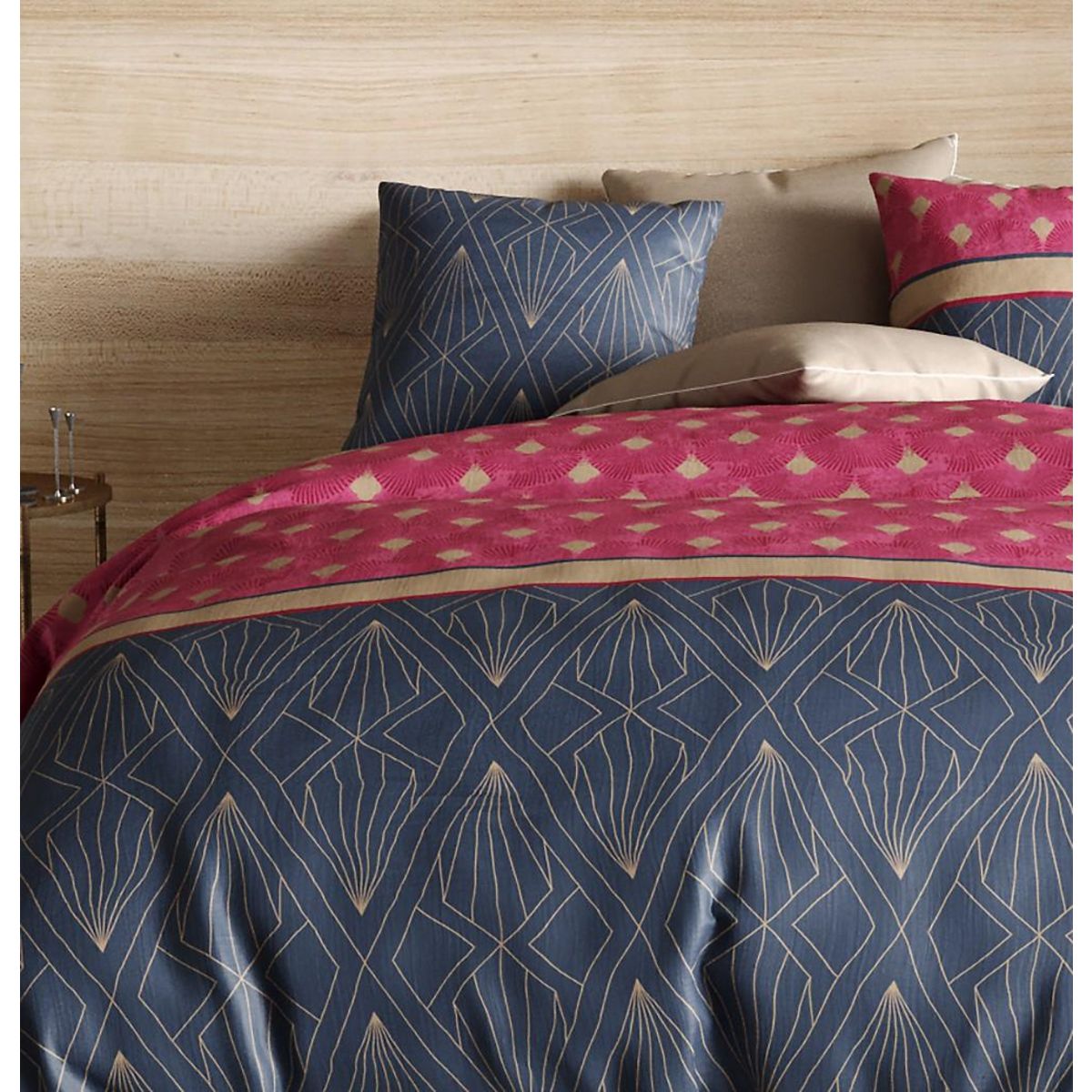 ATELIER DU COTON Parure housse de couette 100%coton 57fils lily