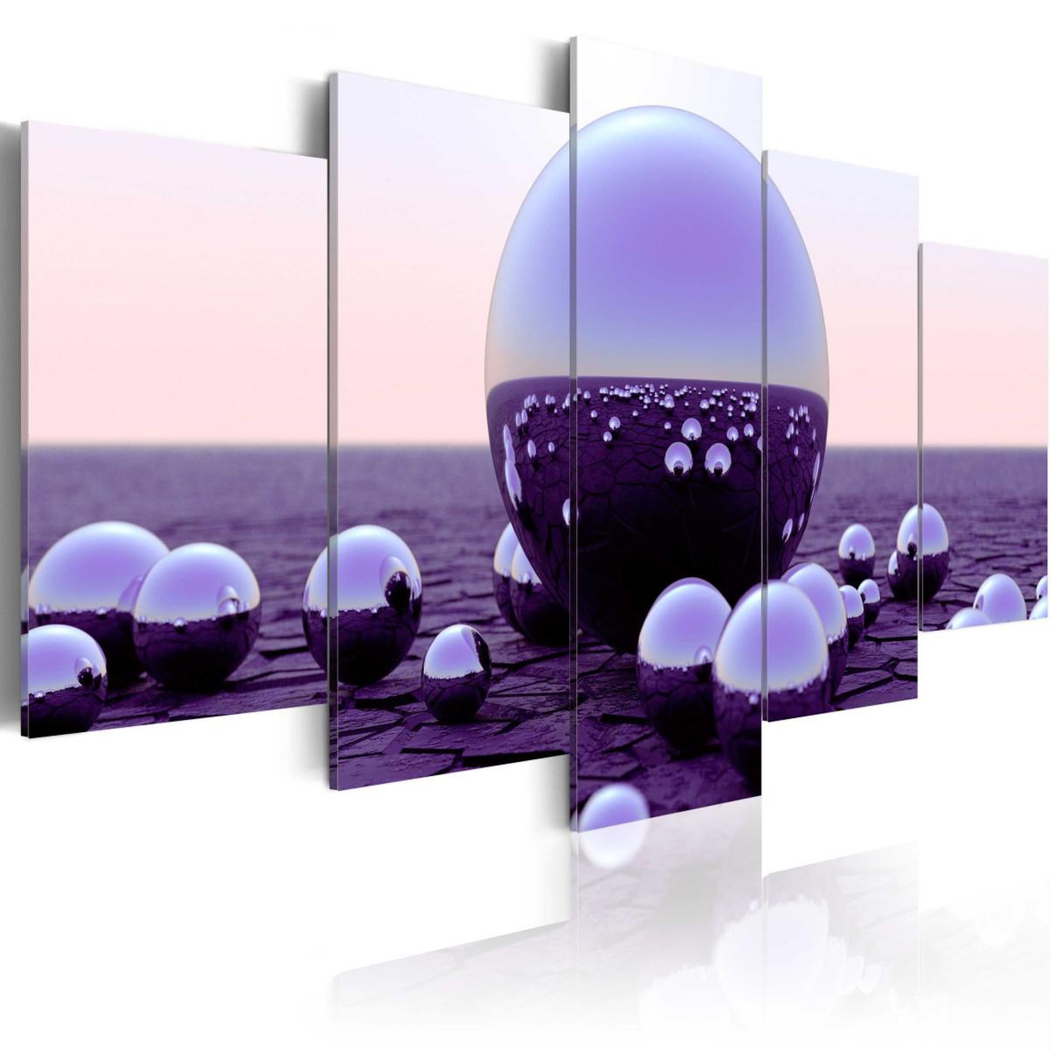 Paris Prix Tableau imprimé  purple balls. Coloris disponibles : Multicolore
