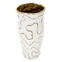 Voir la diapositive 2 : Paris Prix Vase Design en Céramique  Adore  32cm Blanc