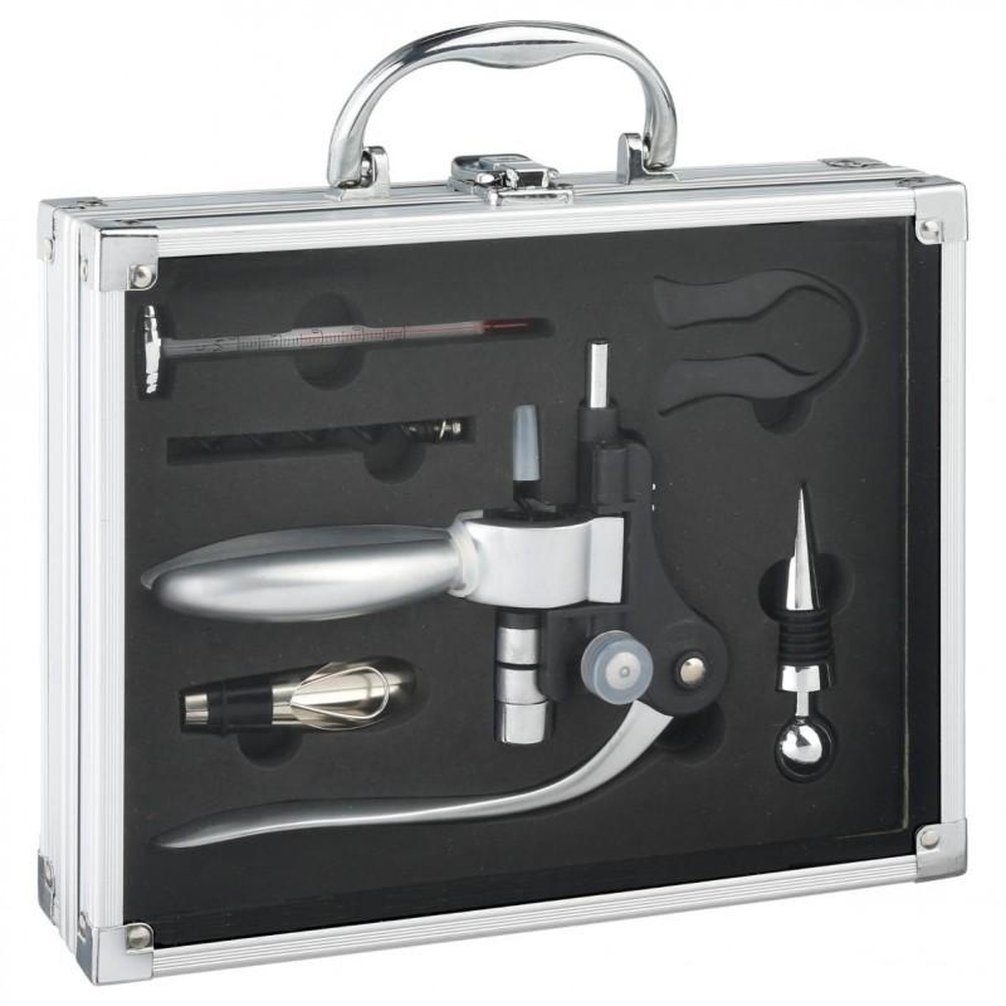 Voir la diapositive 1 :  Mallette 6 Pièces  Sommelier  27cm Argent