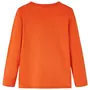 VIDAXL T-shirt enfants a manches longues orange 128