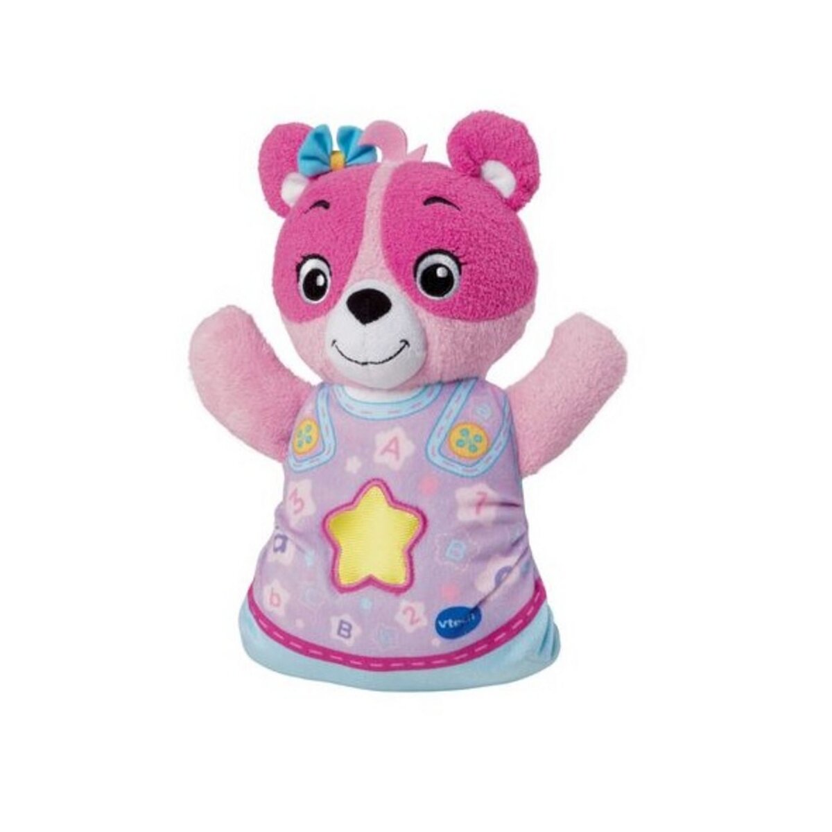 VTECH Mon ourson merveilles rose pas cher Auchan