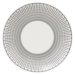 SECRET DE GOURMET Assiette de Présentation Porcelaine  Lunis  30cm Noir