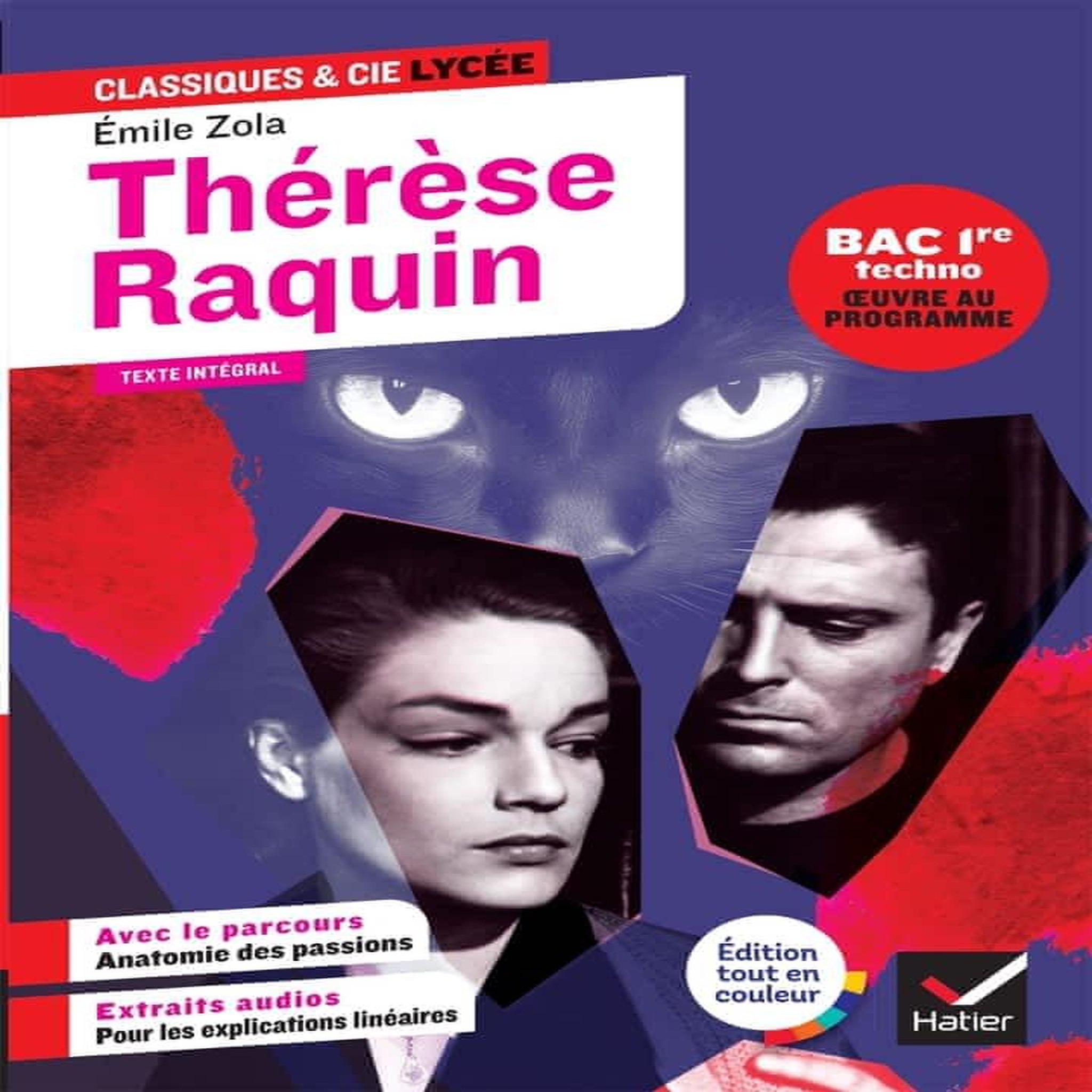 THERESE RAQUIN. AVEC LE PARCOURS THEMATIQUE « ANATOMIE DES PASSIONS », Zola Emile