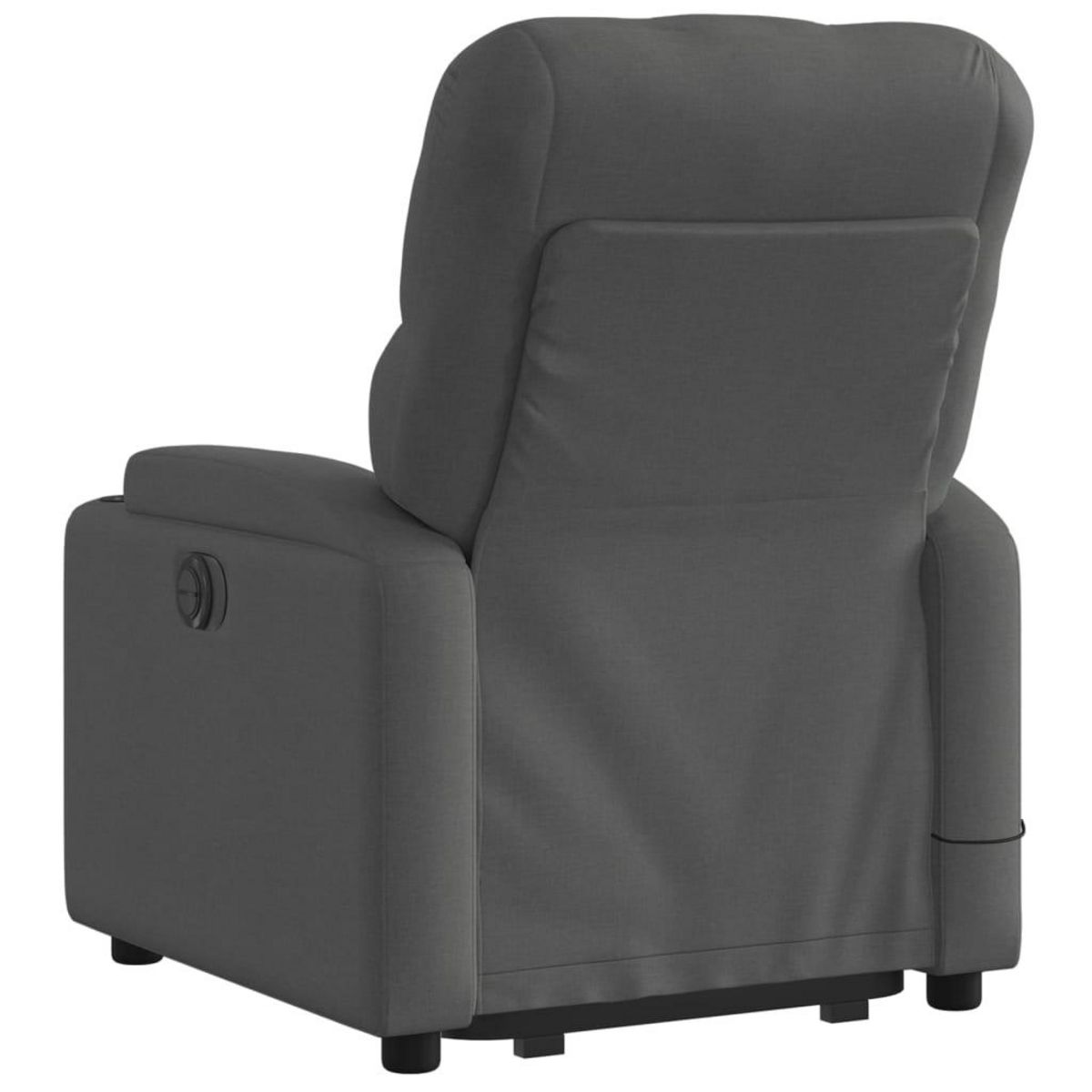 VIDAXL Fauteuil inclinable de massage electrique Gris fonce Tissu