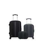 HERO HERO - LOT DE 3 - Valises cabine, cabine XXS et vanity LIPARI. Coloris disponibles : Gris, Beige, Noir, Rose, Bleu