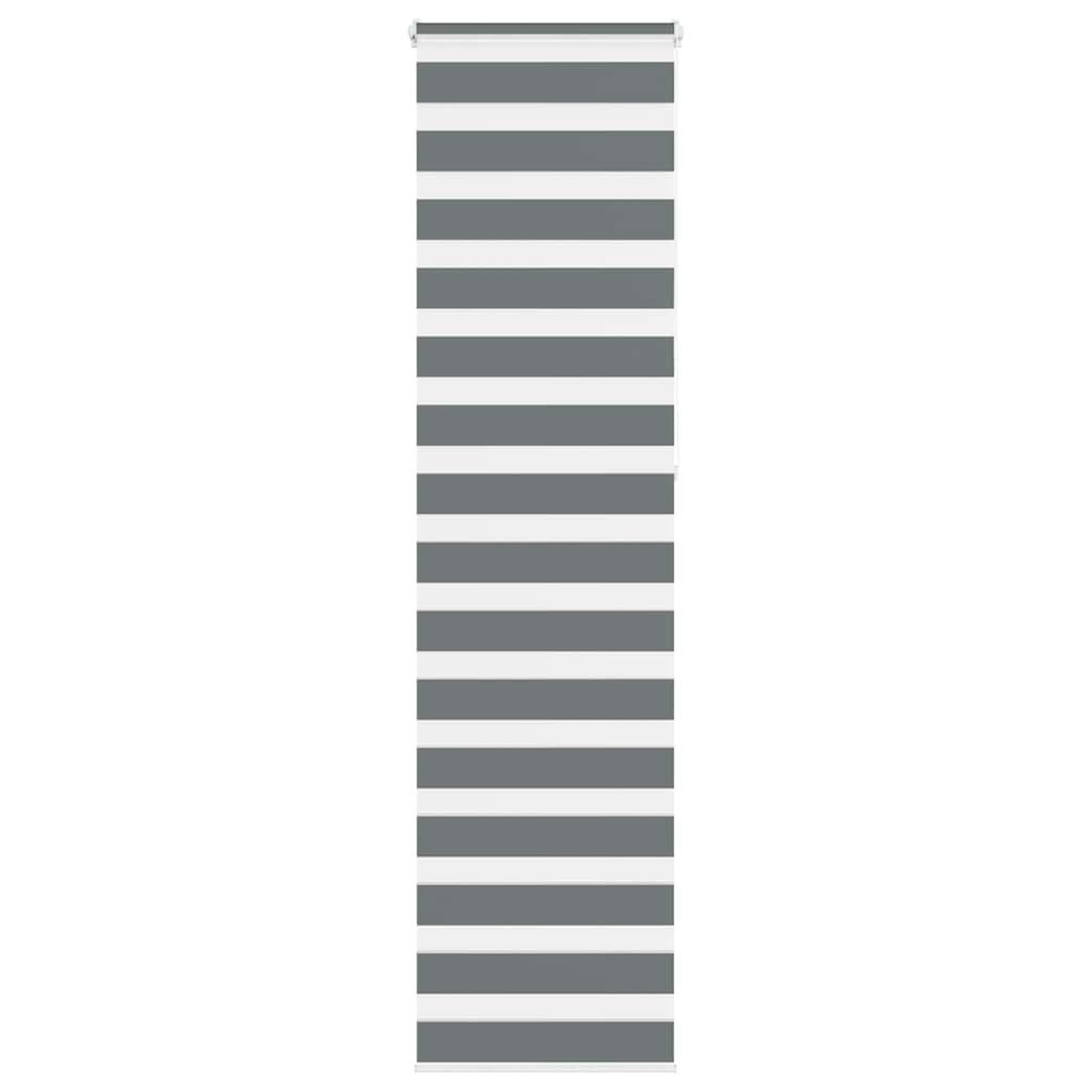 VIDAXL Store zebre gris fonce largeur du tissu 55,9 cm polyester
