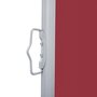 VIDAXL Auvent lateral retractable Rouge 100 x 1000 cm