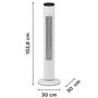 Voir la diapositive 3 : ROWENTA Ventilateur colonne 102cm 40w 3 vitesses blanc - vu6871f0