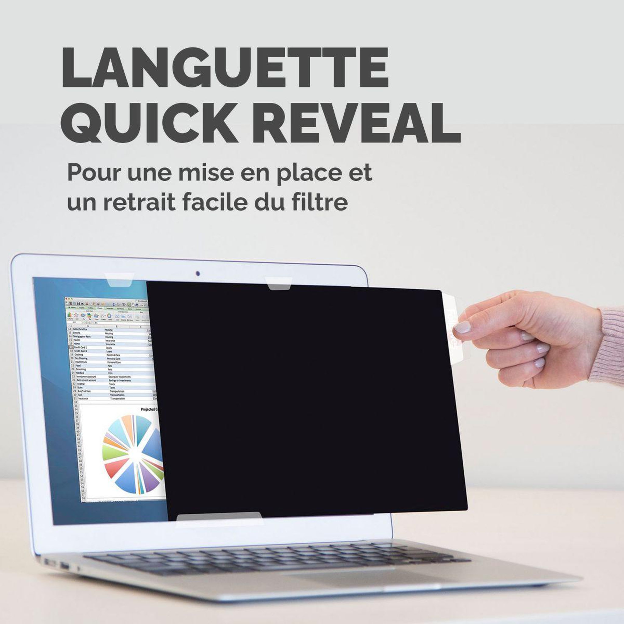 Voir la diapositive 5 : Fellowes Filtre de confidentialité de confidentialité écran15'6 pouces 16/9