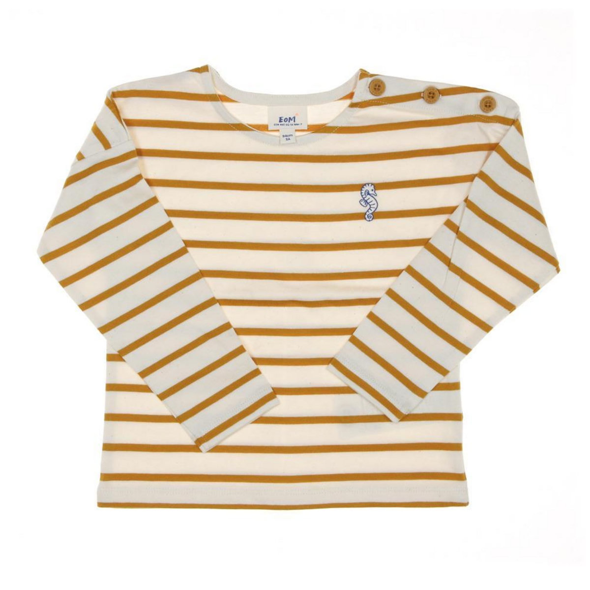 ELLE EST OU LA MER T shirt  à Rayures Enfant EOM Elorisa