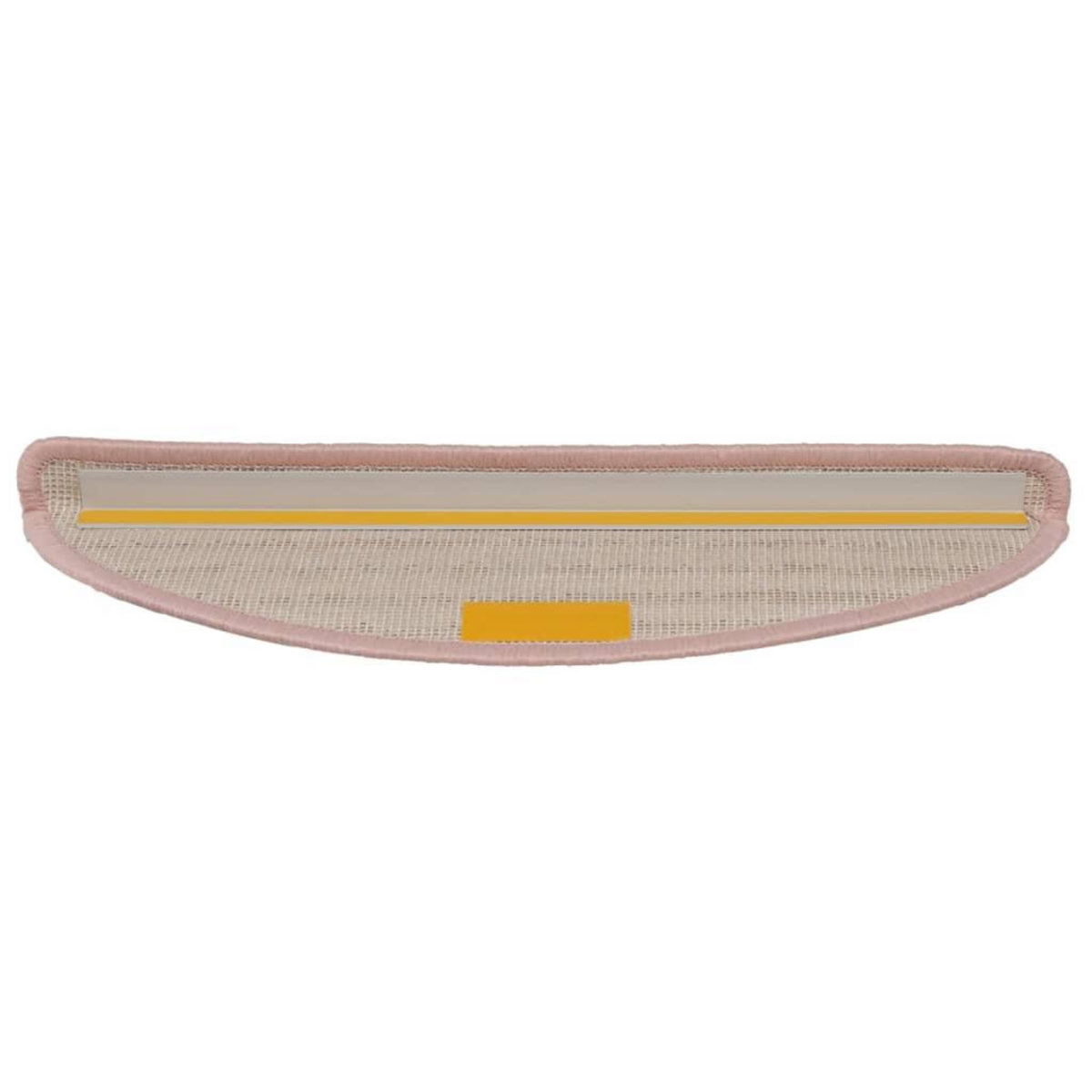 VIDAXL Tapis de marches d'escalier 15 pcs Rose clair 56x17x3 cm