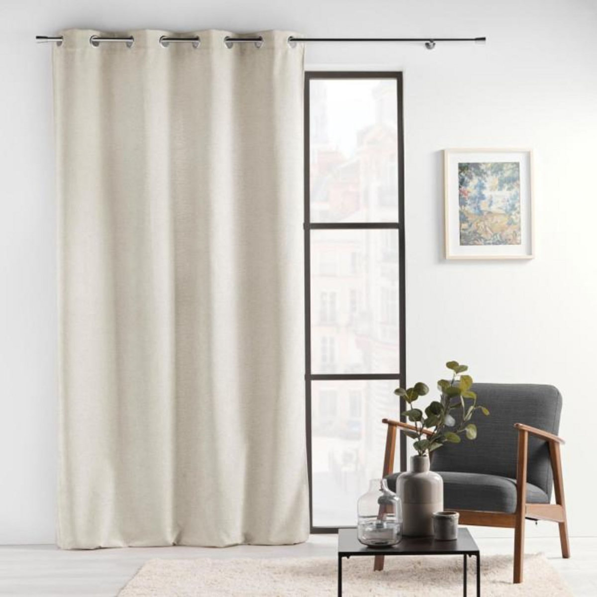 Paris Prix Rideau à Œillets en Velours  Verra  140x260cm Lin