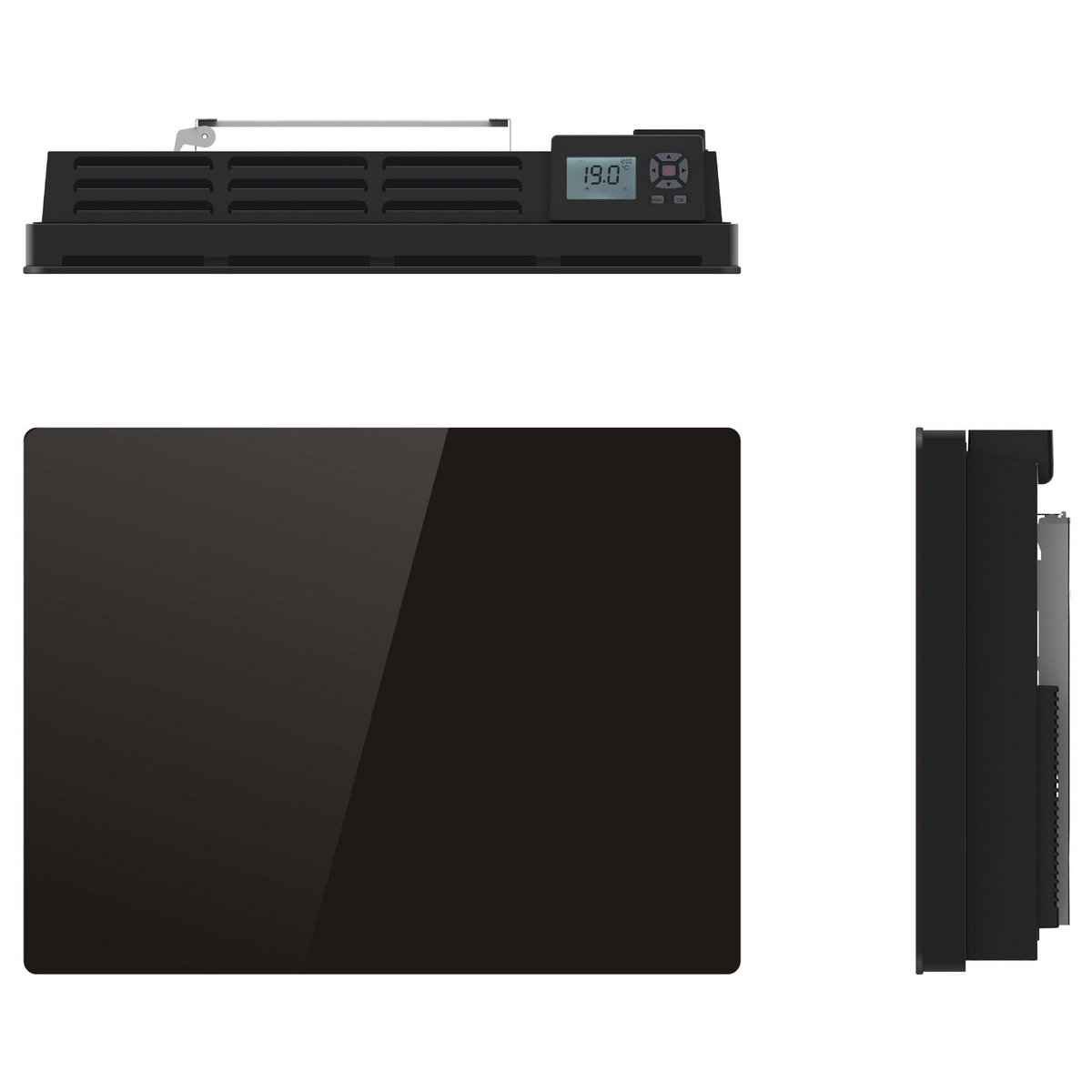 KALIA Radiateur électrique céramique 1500w noir - bat-ht15hb black