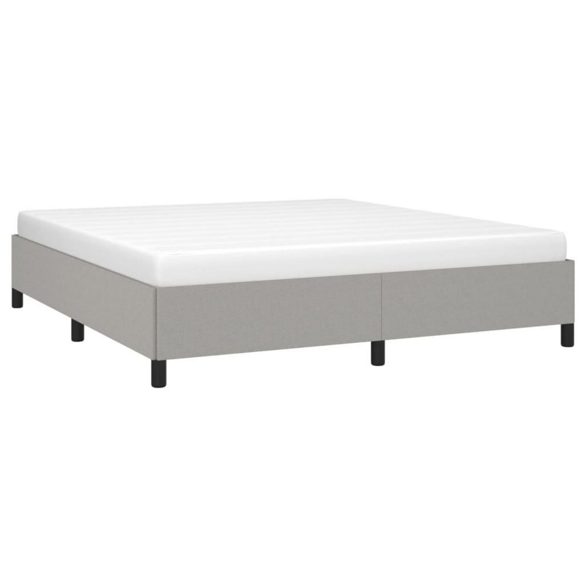 VIDAXL Cadre de lit sans matelas gris clair 180x200 cm tissu