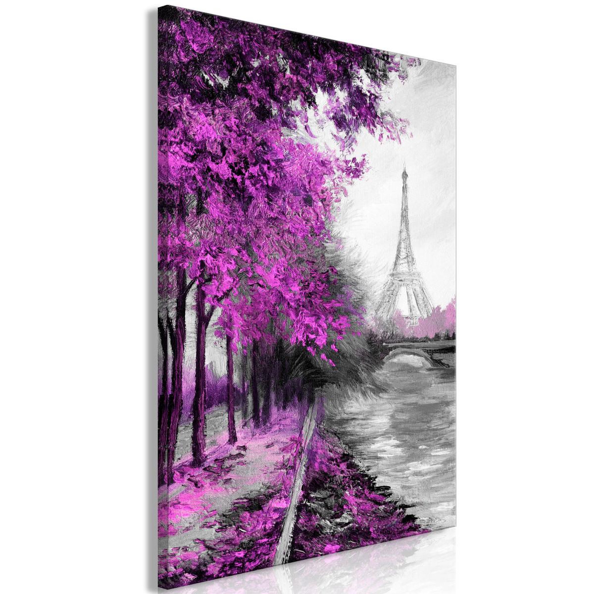 Voir la diapositive 1 : Paris Prix Tableau imprimé  paris channel pink