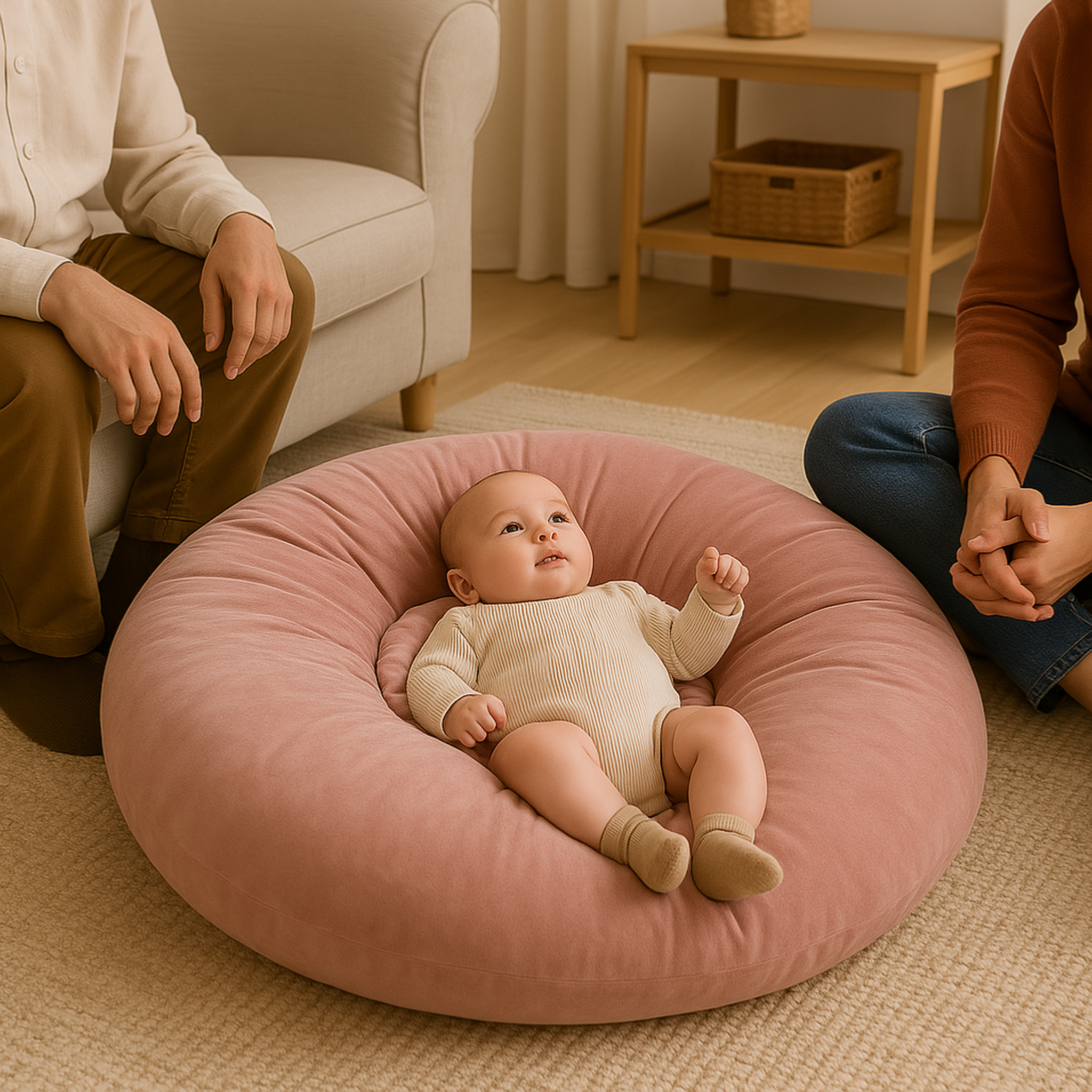 Voir la diapositive 2 : CH'TI BOUT Housse de rechange pour coussin nid