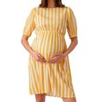 MAMALICIOUS Robe de grossesse Blanche/ Femme Mamalicious Sinem. Coloris disponibles : Jaune