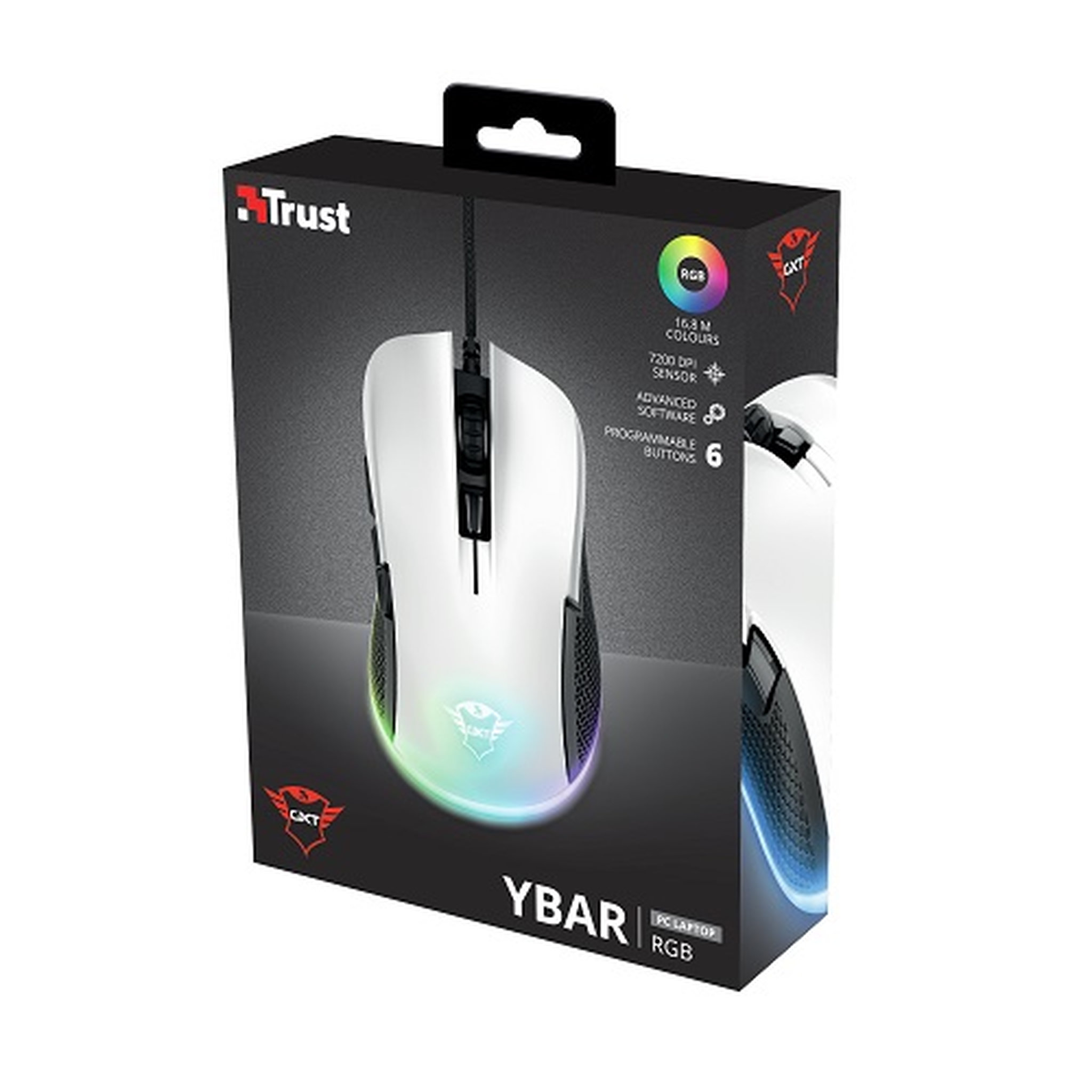 TRUST Souris Ybar Blanche PS5
