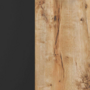 Voir la diapositive 5 : ID MARKET Buffet 110 cm OAKLAND 3 portes bois et noir design industriel