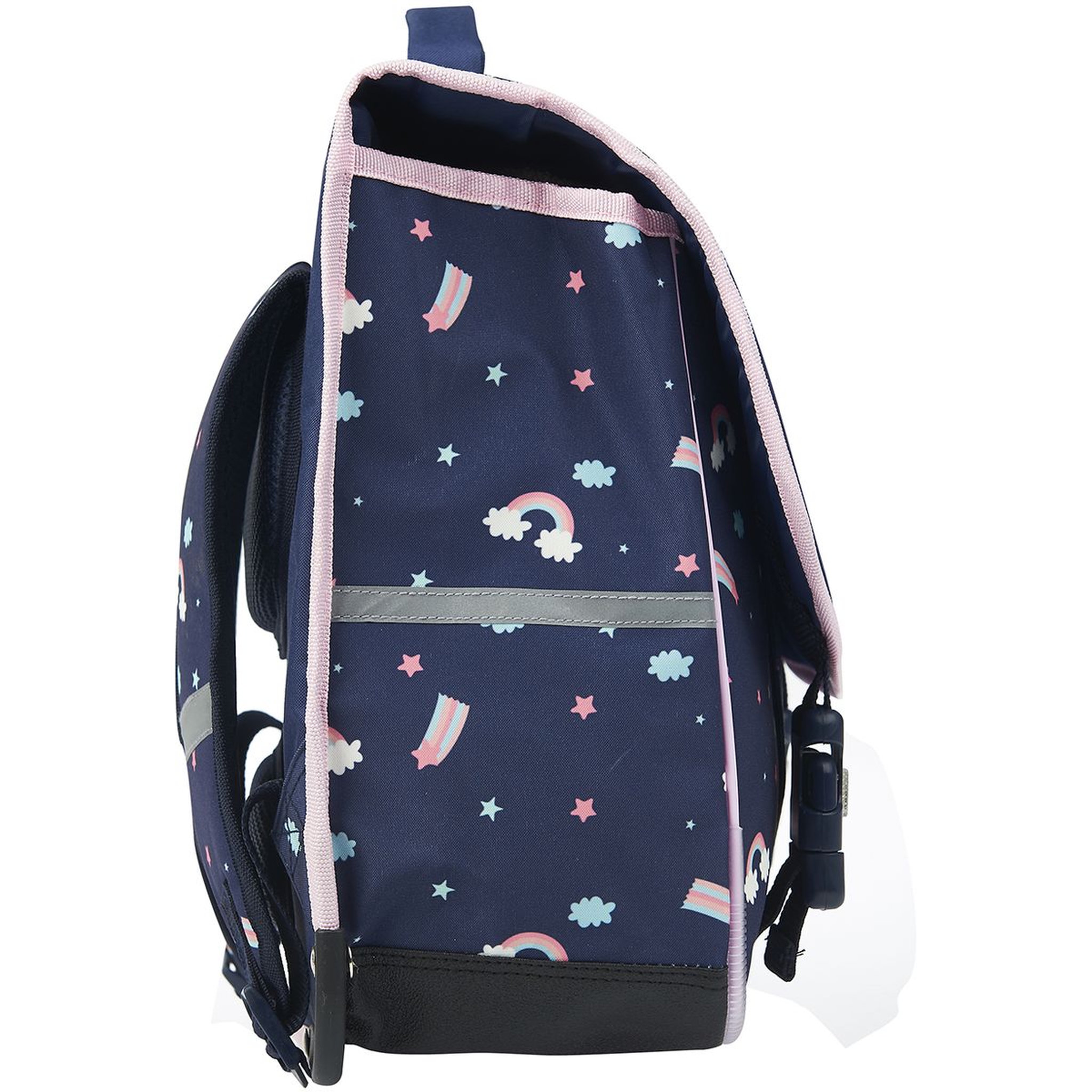 Voir la diapositive 3 : Milky Kiss Cartable 38 cm CP/CE1/CE2 bleu imprimé LICORNE