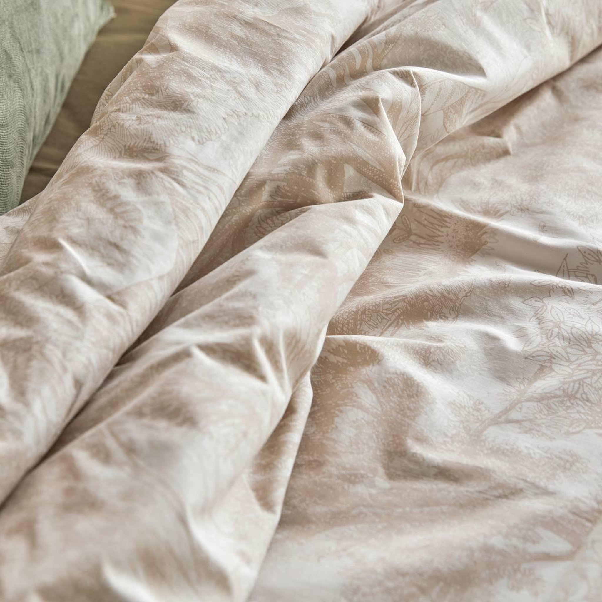 Voir la diapositive 5 : ATMOSPHERA Parure de lit 3 pièces  jouy  240x220cm beige lin