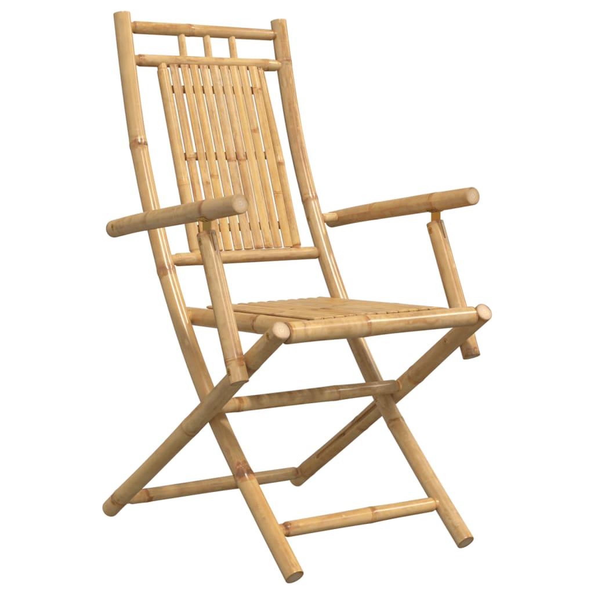 Voir la diapositive 4 : VIDAXL Chaises pliables de jardin lot de 2 53x66x99 cm bambou