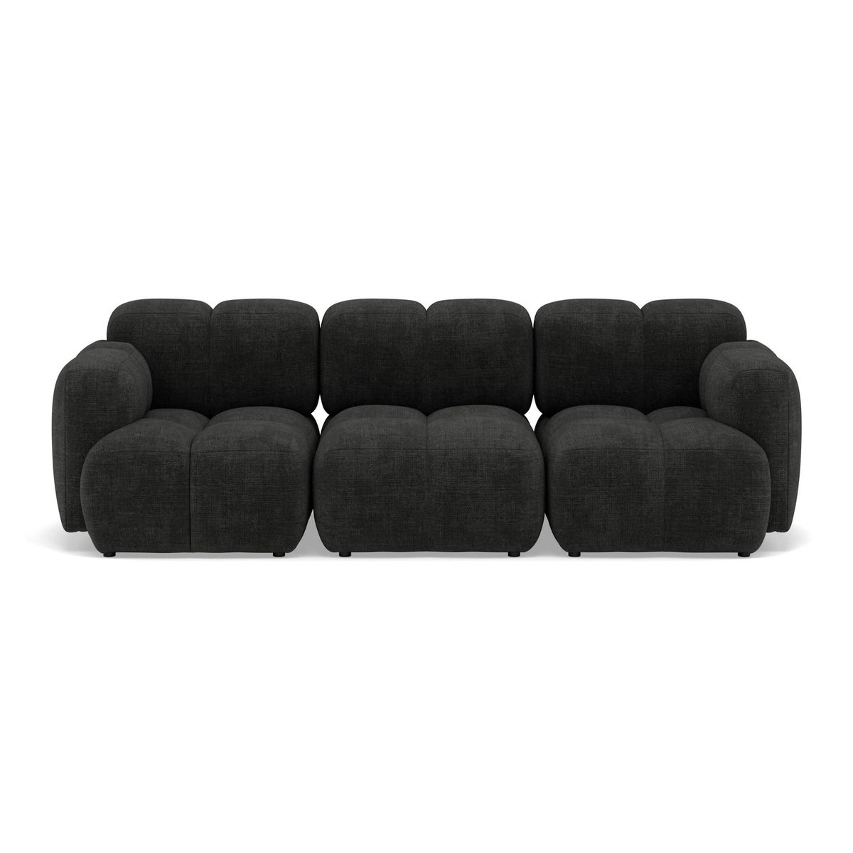 LISA DESIGN Grace - canapé modulable 3 places en velours texturé