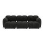 Voir la diapositive 1 : LISA DESIGN Grace - canapé modulable 3 places en velours texturé