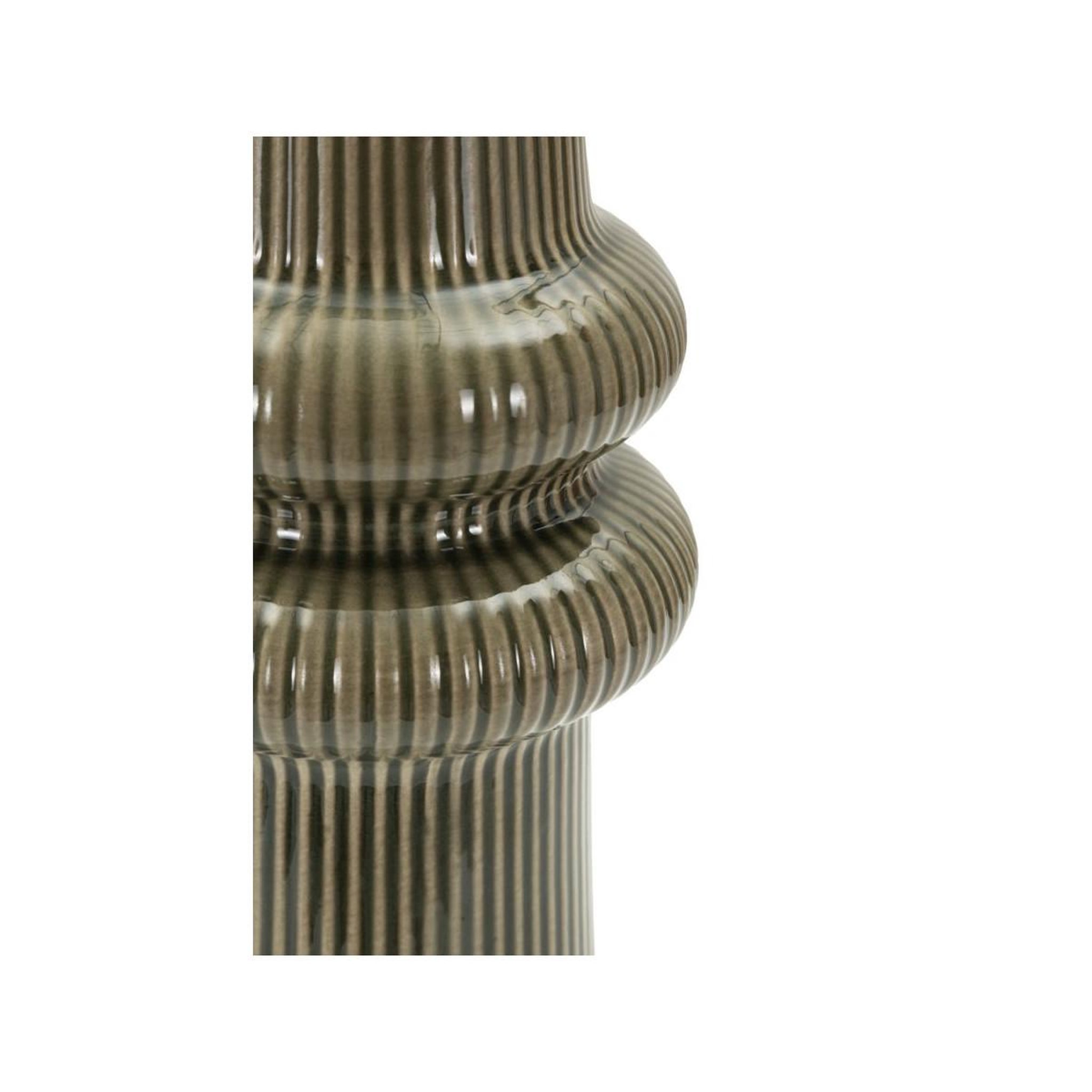 Voir la diapositive 4 : Paris Prix Vase design en céramique  armony  25cm vert