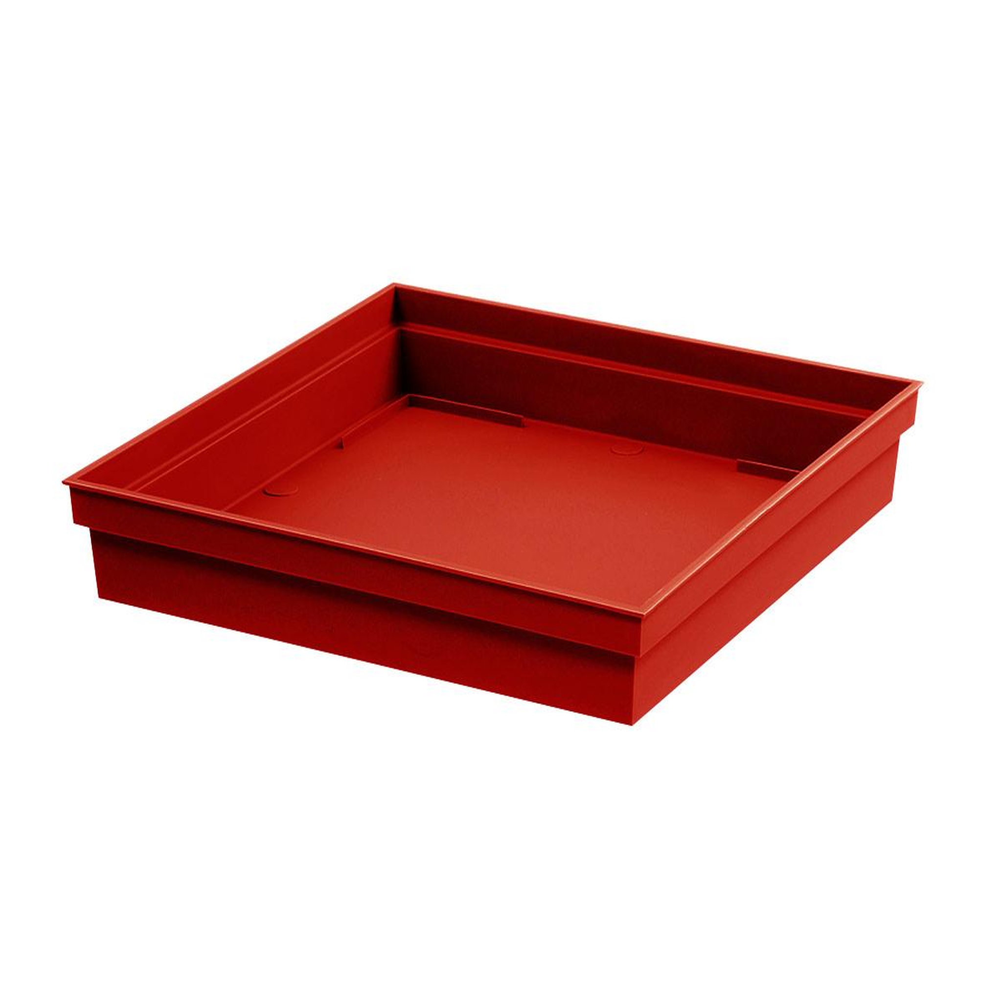 Eda Soucoupe Toscane carrée 32 cm - Rouge rubis - Eda