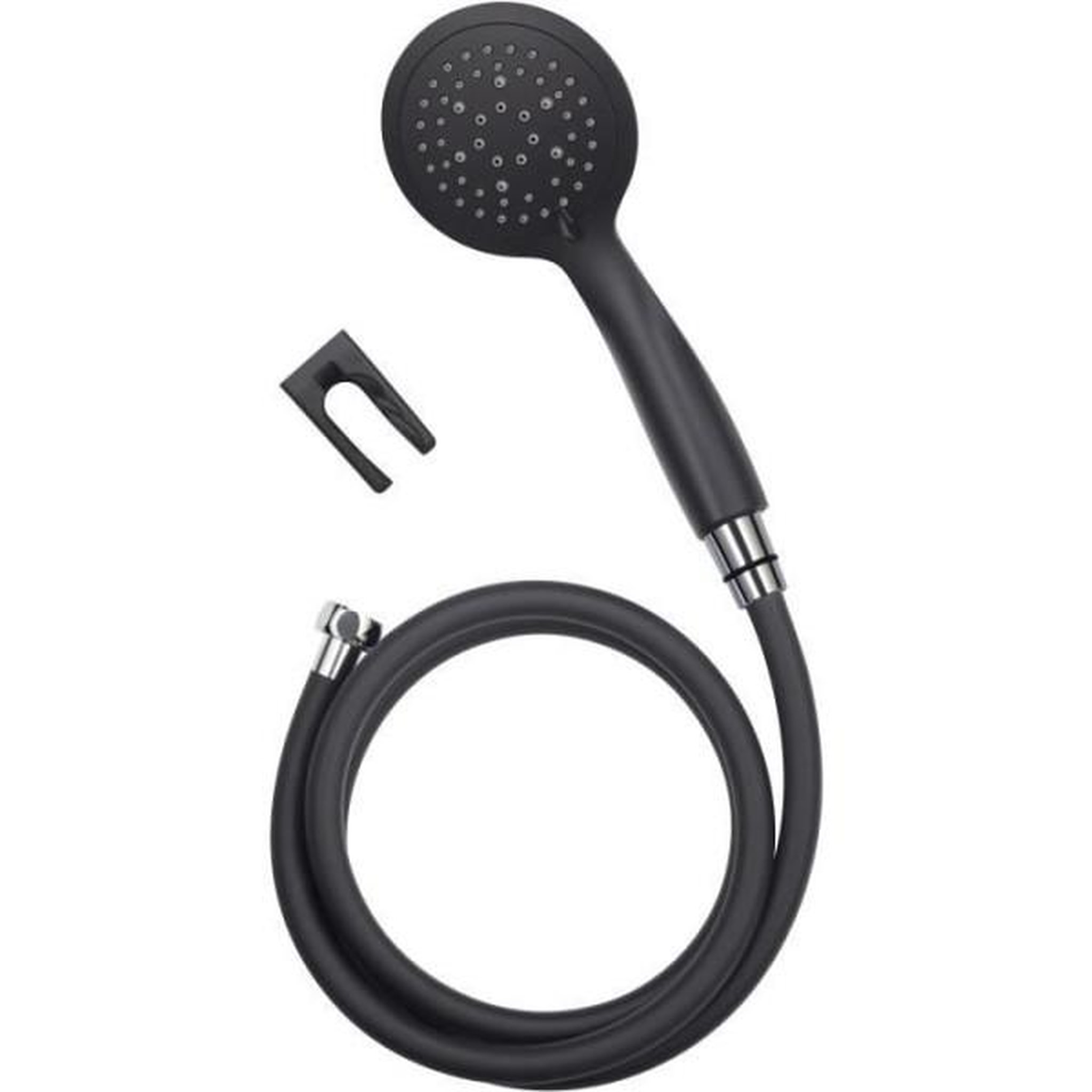 ROUSSEAU Douchette rousseau combiflex hebe noir 5 jets - abs - pvc lisse - 1,5m - noir