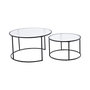 Voir la diapositive 4 : Paris Prix Lot de 2 Tables Basses Gigognes  Twin  79cm Noir
