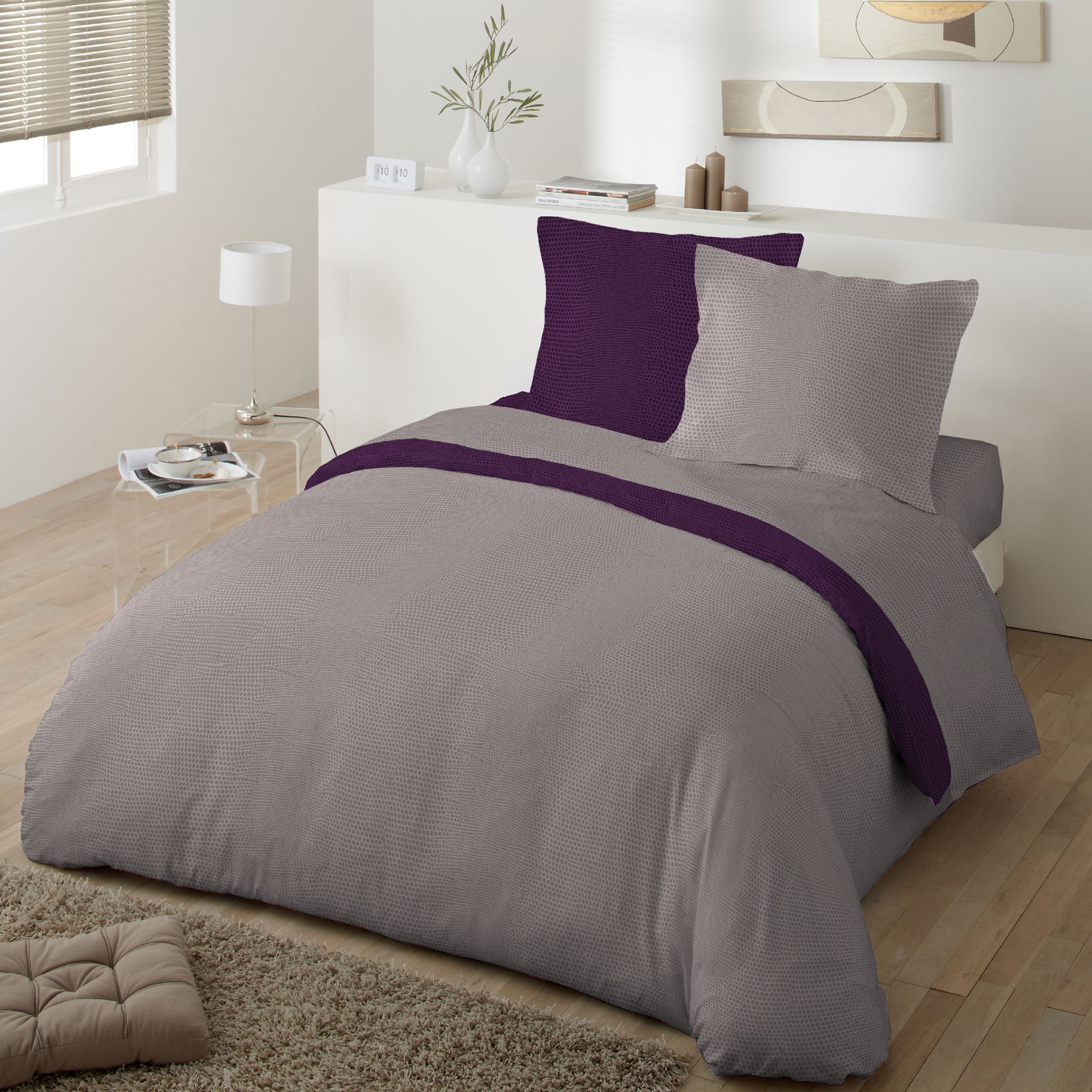 Parure de drap microfibre REPTILE pas cher Auchan.fr