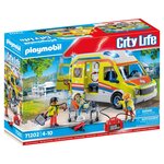 PLAYMOBIL 71202 Ambulance avec effets lumineux sonores 