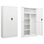Voir la diapositive 1 : VIDAXL Armoire a casiers Blanc 90x40x180 cm Acier
