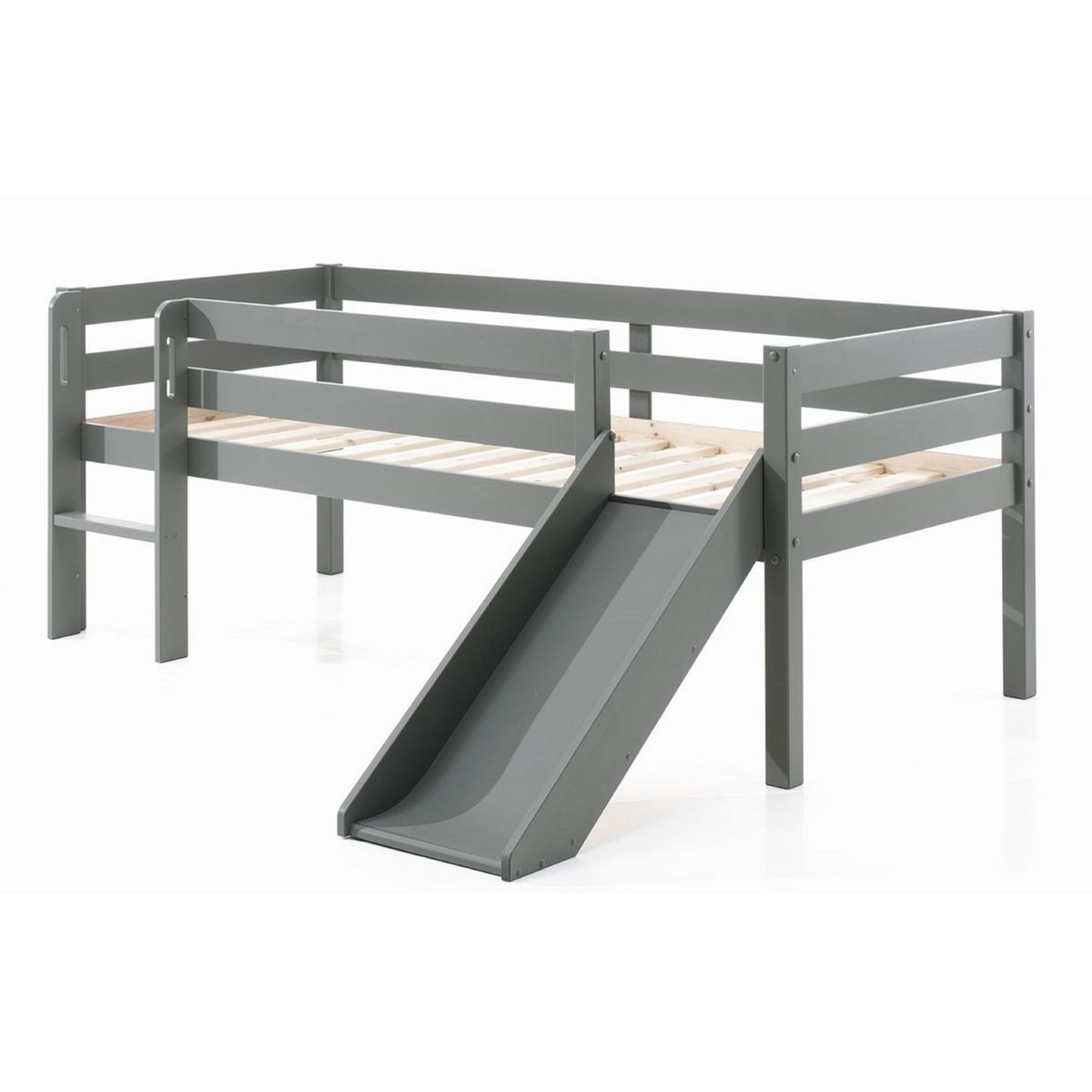 Lit enfant mi-hauteur 90 x 200 cm avec toboggan WEPPES