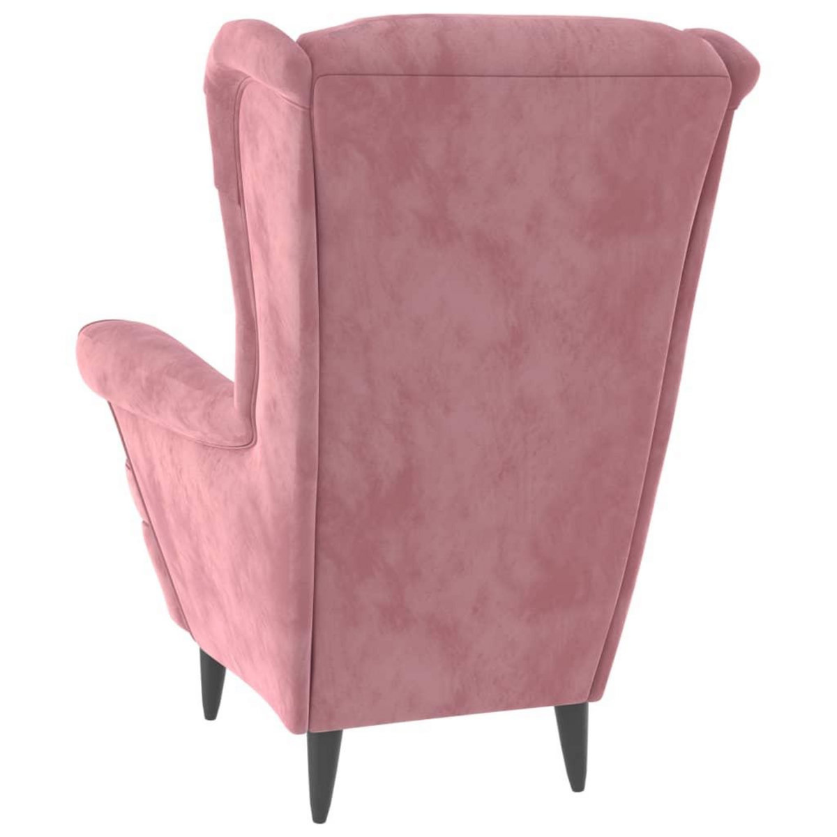 VIDAXL Fauteuil rose velours