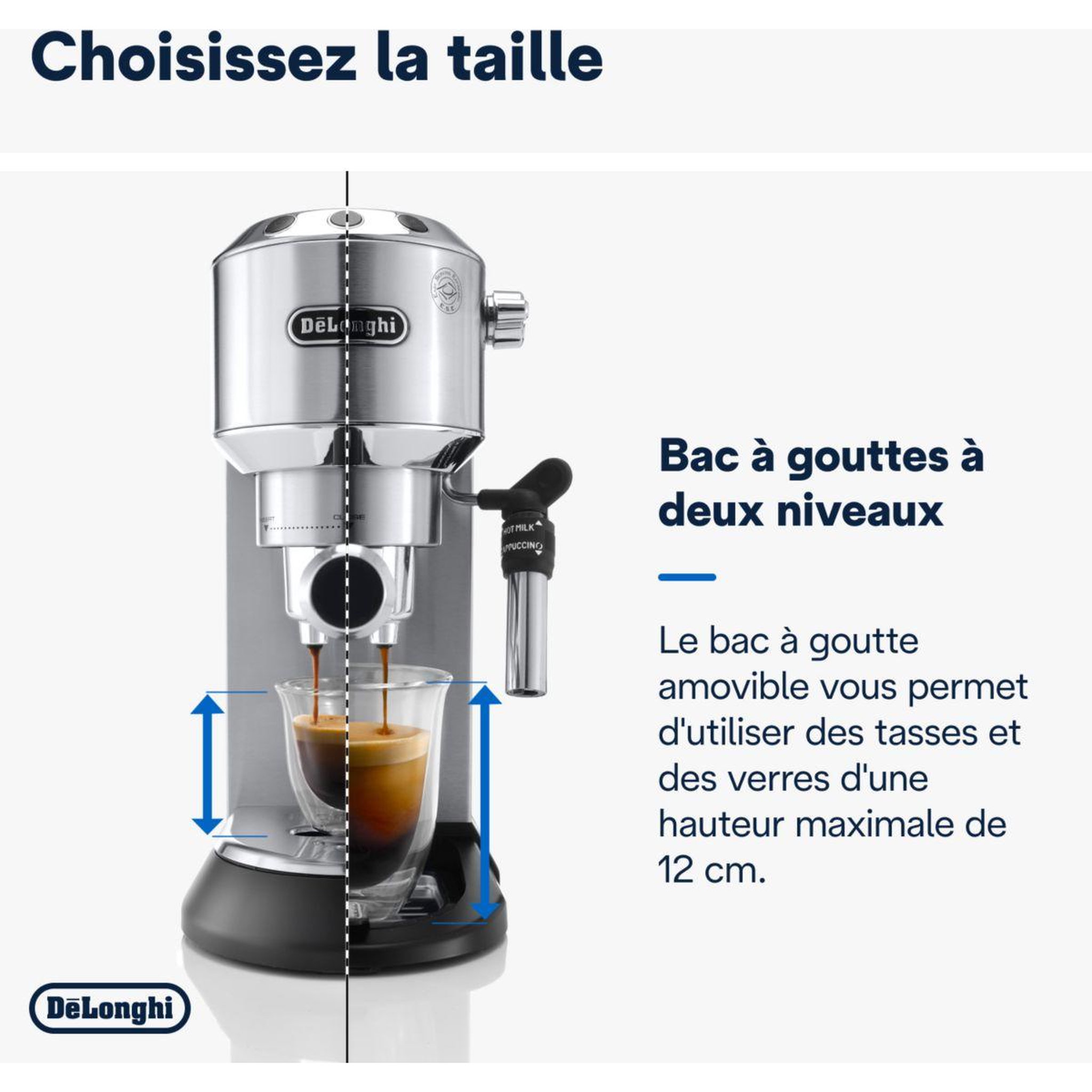 Voir la diapositive 5 : DELONGHI Machine à expresso dedica ec685.m inox