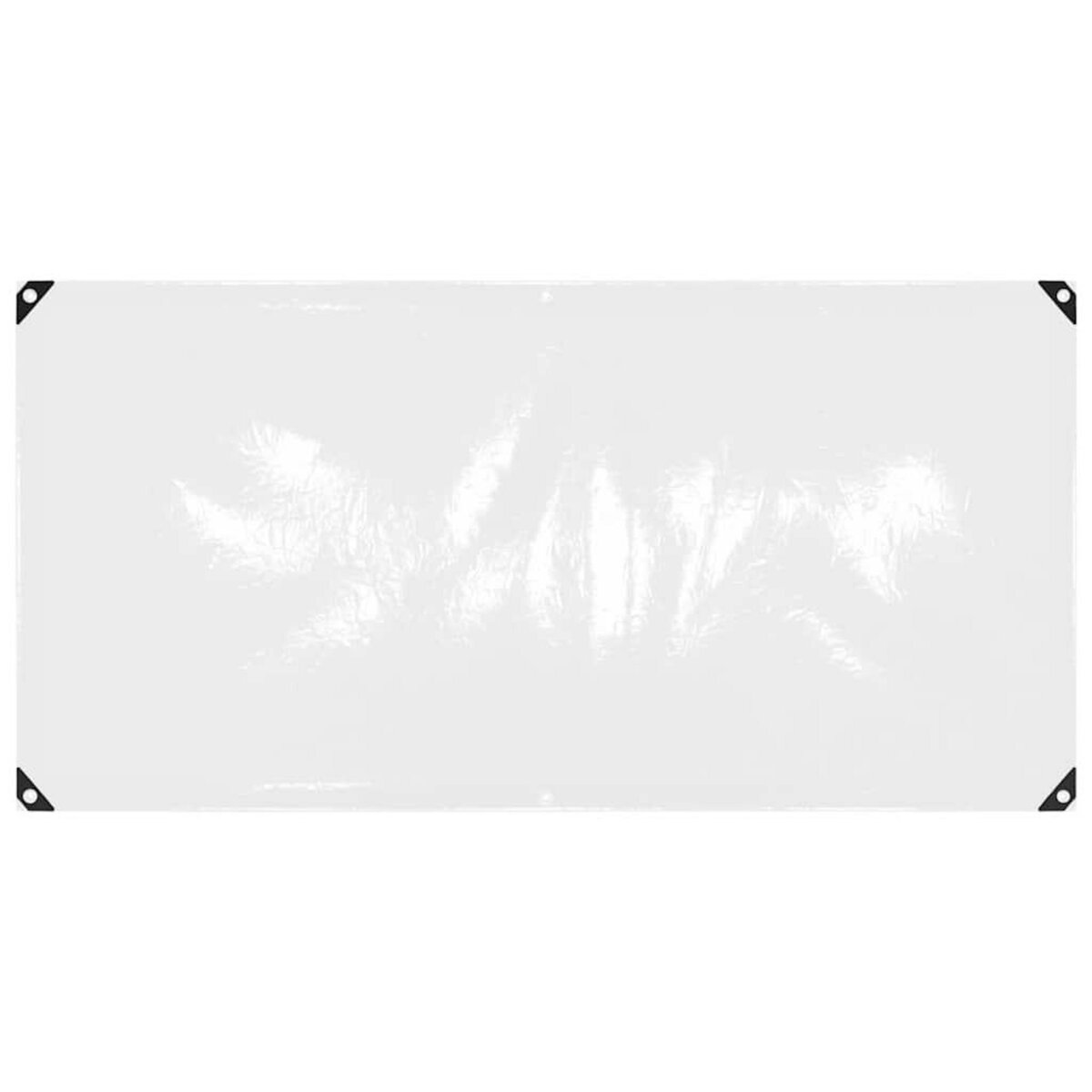 VIDAXL Bache transparente avec œillets 1x2 m PVC