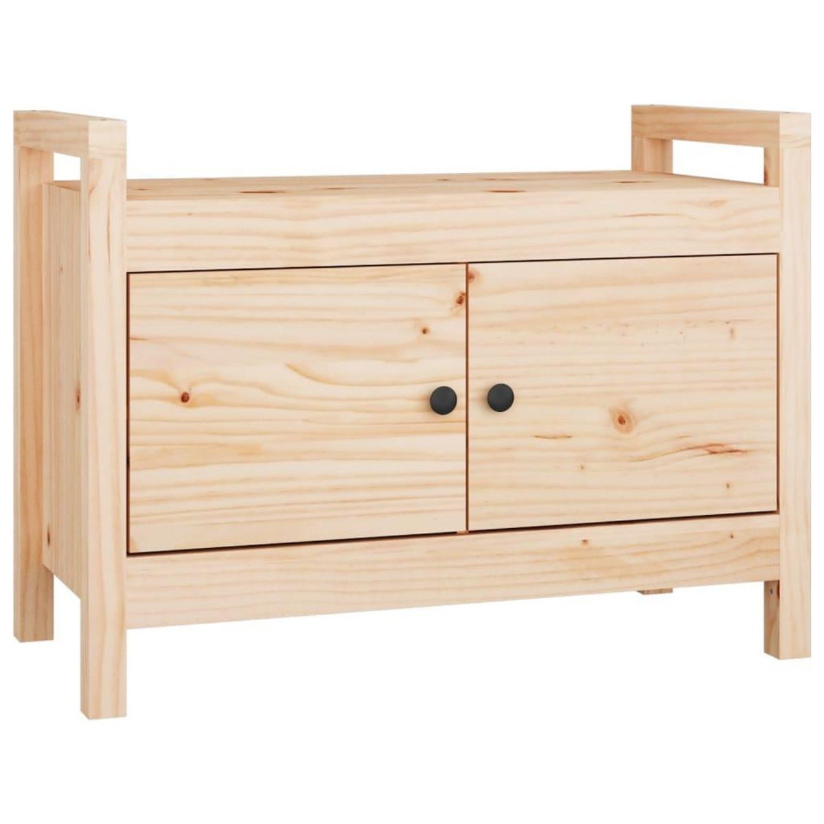 VIDAXL Banc d'entree 80x40x60 cm Bois de pin massif